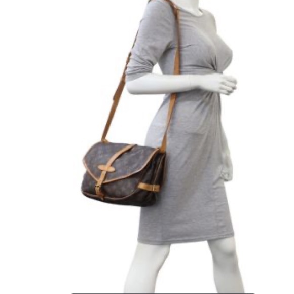 LOUIS VUITTON SAUMUR 35 Monogram Shoulder Bag W/COA - Picture 15 of 15